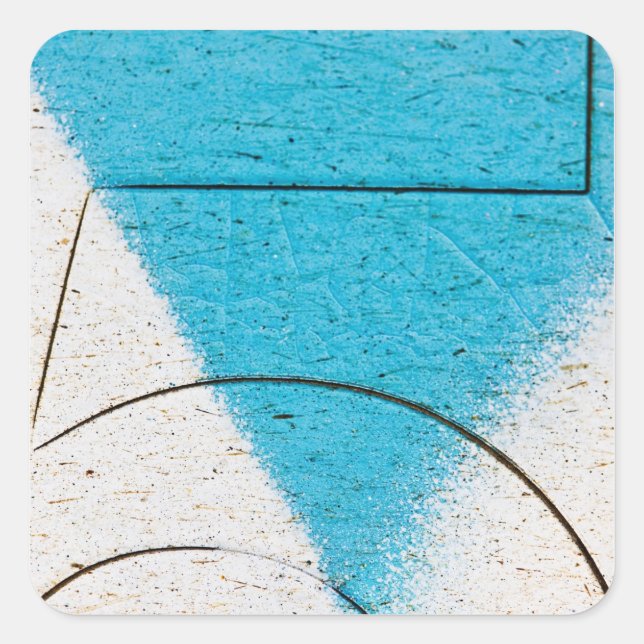 Pegatina Cuadrada Actos de clausura de graffitis (Anverso)