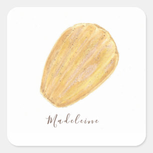 Pegatina Cuadrada acuarela de Madeleine