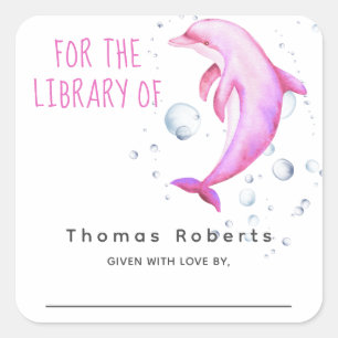 Pegatina Cuadrada Acuarela náutica - placa de ducha para bebés