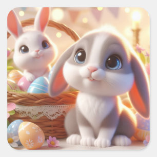 Pegatina Cuadrada Ada y Xandyr