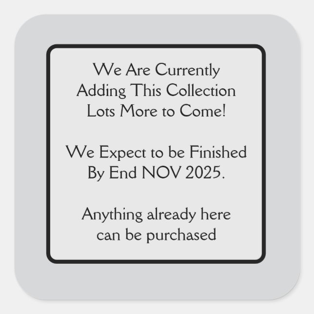 Pegatina Cuadrada Adding Square Sticker (Anverso)