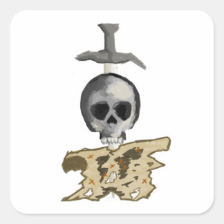 Pegatina Cuadrada Adesivo 