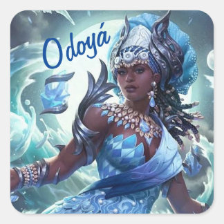 Pegatina Cuadrada Adesivo auto colante Iemanjá