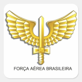 Pegatina Cuadrada Adesivo Força Aérea Brasileira - FAB