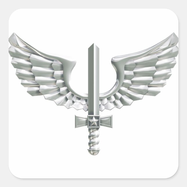 Pegatina Cuadrada Adesivo Força aérea Brasileira - Modelo 2 (Anverso)