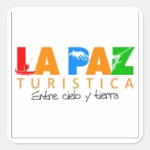 Pegatina Cuadrada Adesivo La Paz turistica