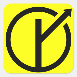 Pegatina Cuadrada Adesivo MGTOW - Homem que segue o próprio caminho