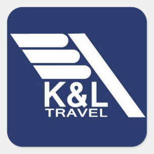 Pegatina Cuadrada adesivos K&L Travel