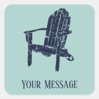 Adirondack Chair Navy Aqua Blue Personalizadas