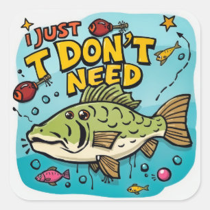 Pegatina Cuadrada Adoptar la simplicidad y el contenido