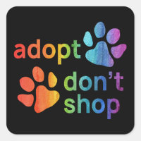 Adoptar no comprar hojas de arco iris