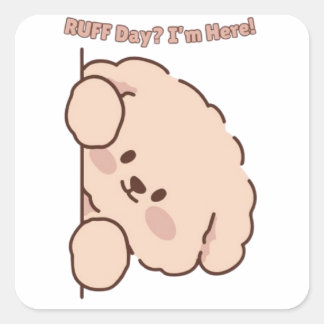 Pegatina Cuadrada Adorable Dog Lover Sticker 