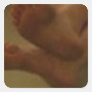 PEGATINA CUADRADA ADORE MI PIE