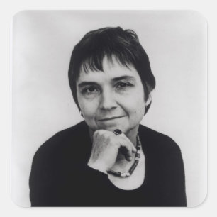 Pegatina Cuadrada Adrienne Cecile Rich, años 70