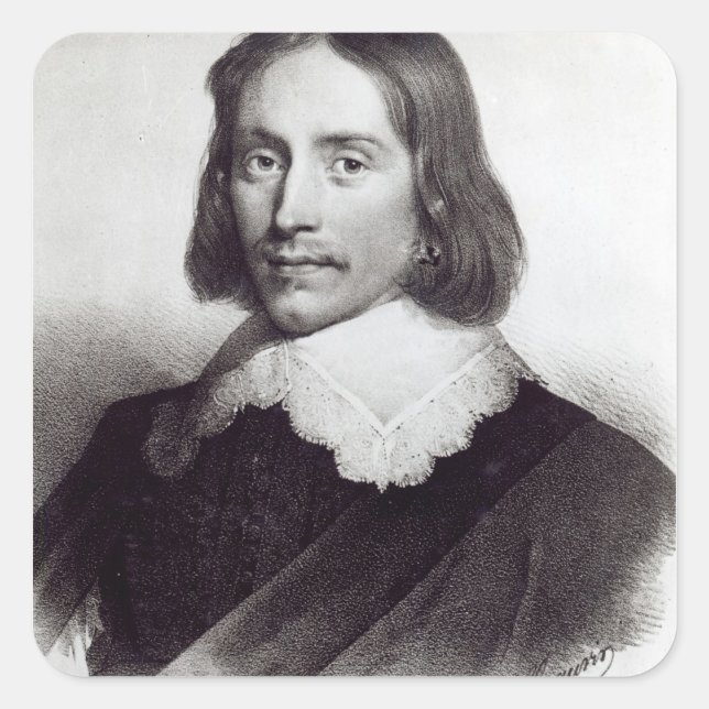 Pegatina Cuadrada Aelbert Cuyp (Anverso)