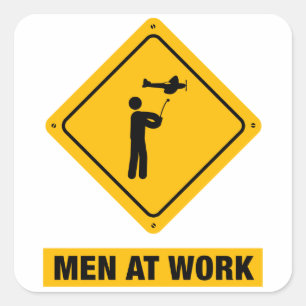 Pegatina Cuadrada Aeroplano de RC