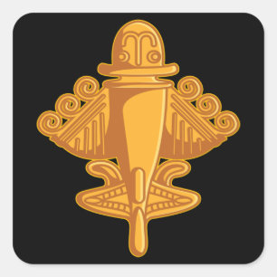 Pegatina Cuadrada AEROPUERTO DE QUIMBAYA, antiguo teórico alieníge