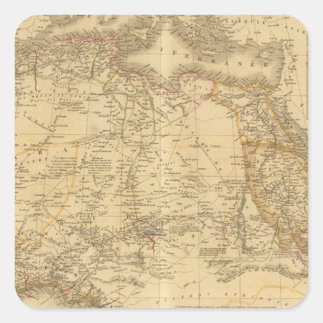 Pegatina Cuadrada África 14 (Anverso)