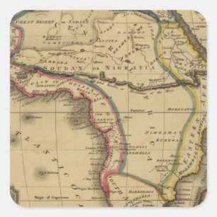 Pegatina Cuadrada África 30