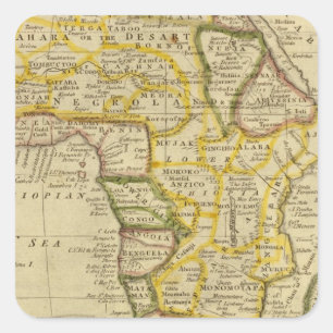 Pegatina Cuadrada África 34