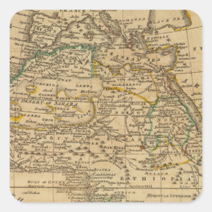 Pegatina Cuadrada África 45