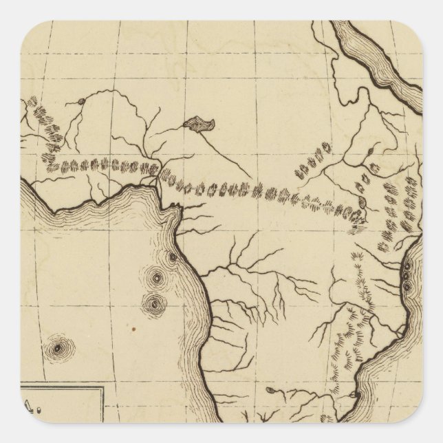 Pegatina Cuadrada África 5 (Anverso)