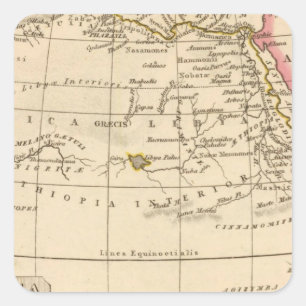 Pegatina Cuadrada África antigua