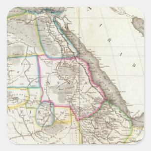 Pegatina Cuadrada África de nordeste