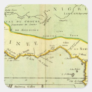 Pegatina Cuadrada África, Madagascar