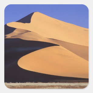Pegatina Cuadrada África, Namibia, Sesriem y Sossusvlei Namib