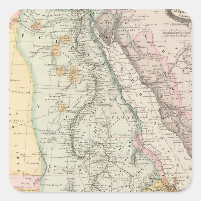 Pegatina Cuadrada África Oriental (Anverso)