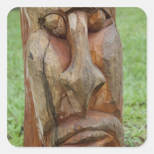 Pegatina Cuadrada África, Togo, Kpalime. Centro de artesanías 2