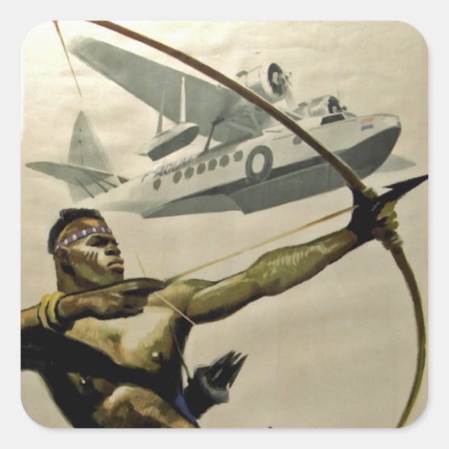 Pegatina Cuadrada Afromarino (Anverso)