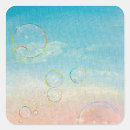 Pegatina Cuadrada Agarra la nariz