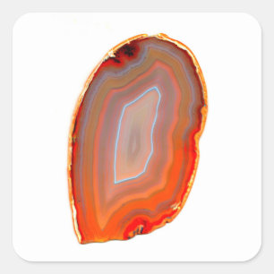 Pegatina Cuadrada Agate Red