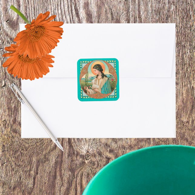 Pegatina Cuadrada Agnes de Roma (BK 006) (Subido por el creador)