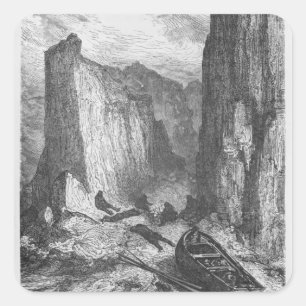 Pegatina Cuadrada Agotamiento