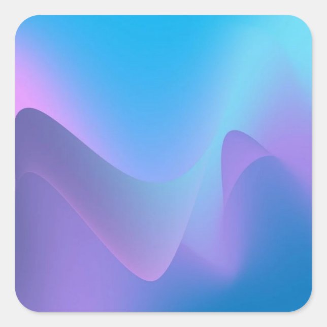 Pegatina Cuadrada Agradable Ligero Agradable Amador (Anverso)