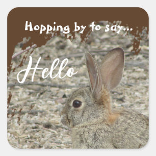 Pegatina Cuadrada Agradecimientos neutrales por la foto de un chico