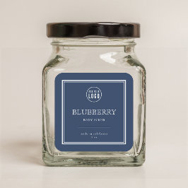 Pegatina Cuadrada Agrega tu logotipo clásico etiquetas de producto d