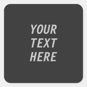 Pegatina Cuadrada Agrega tu propio texto 