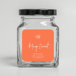 Pegatina Cuadrada Agregar producto Minimalista de color del Personal