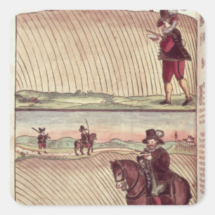 Pegatina Cuadrada Agrimensores, c.1590
