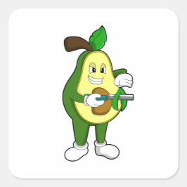 Pegatina Cuadrada Aguacate como peluquero con Razor