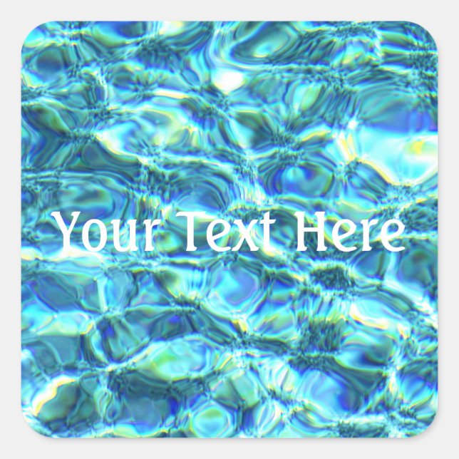 Pegatina Cuadrada Aguas chismosas caídas (Anverso)