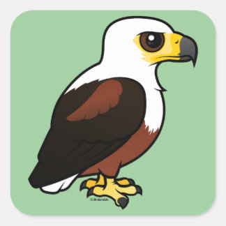 Pegatina Cuadrada Águila de pescado de África