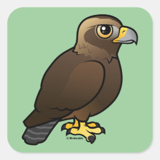 Pegatina Cuadrada Águila dorada