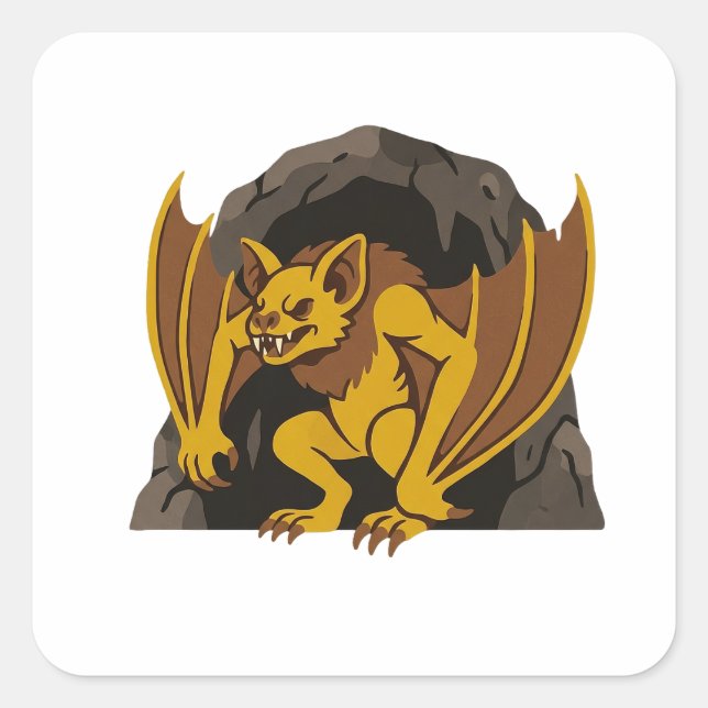 Pegatina Cuadrada Ahool (Anverso)