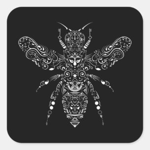 Pegatina Cuadrada ahorre las abejas