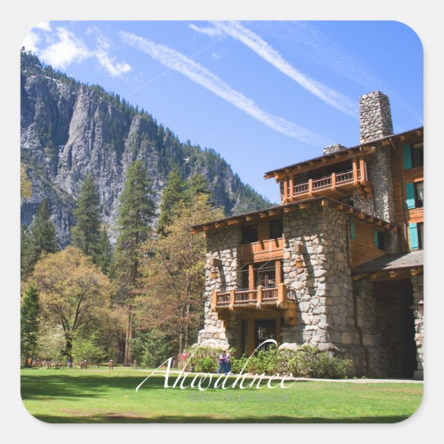 Pegatina Cuadrada Ahwahnee (Anverso)